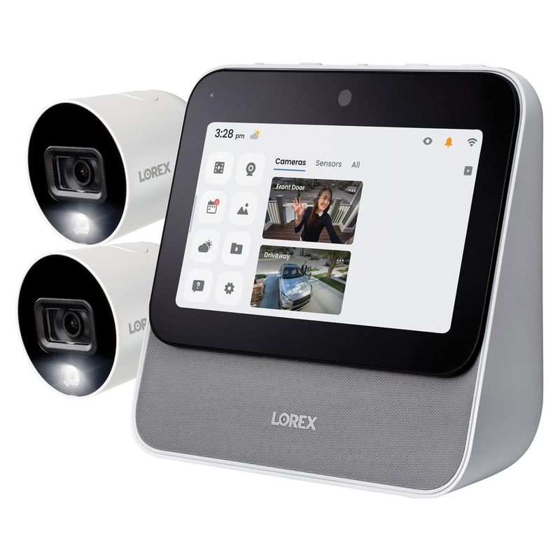 Lorex Smart Home Security Center with 2x W282CAD 1080p Indoor/Outdoor Wi-Fi Cameras