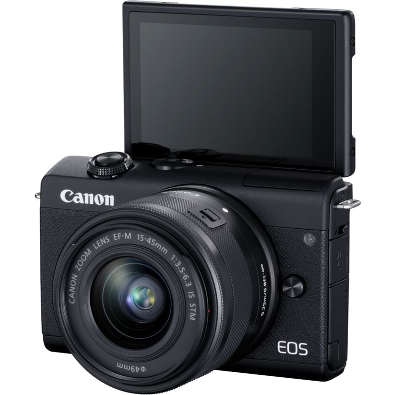 Alt View Zoom 24. Canon - EOS M200 Mirrorless Camera with EF-M 15-45mm Lens Content Creator Kit - Black