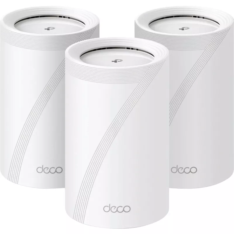 TP-Link - Deco BE11000 Tri-Band WiFi 7 Mesh System 3-pack - White