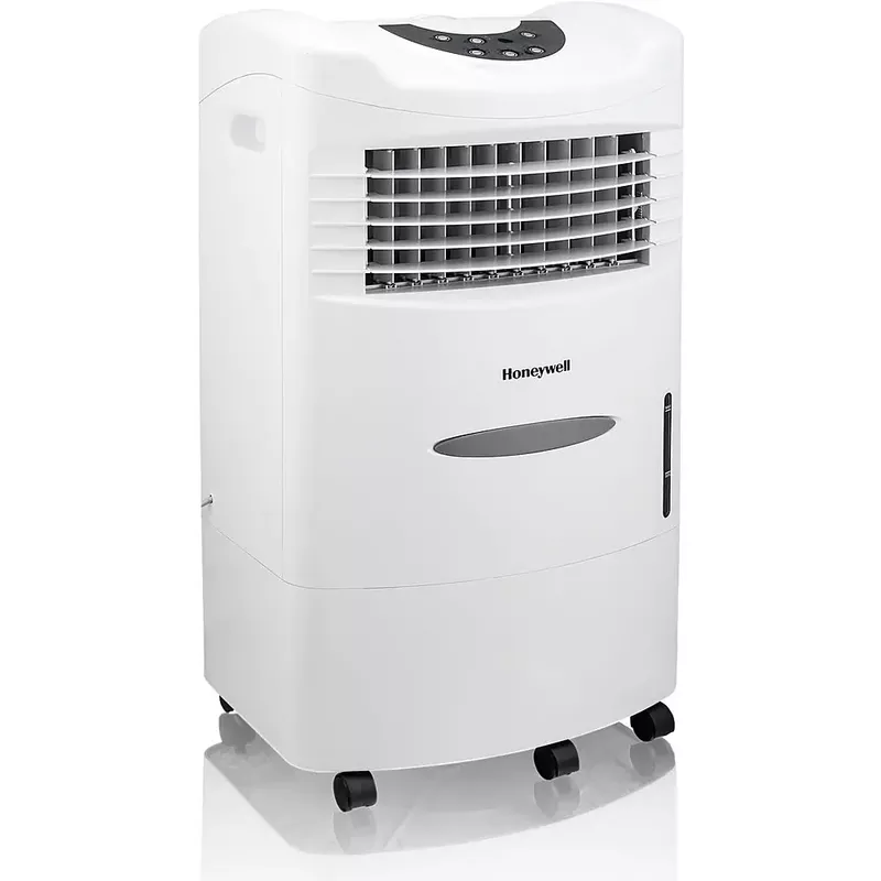 Honeywell - 470 CFM Indoor Evaporative Air Cooler (Swamp Cooler) with Remote Control - White