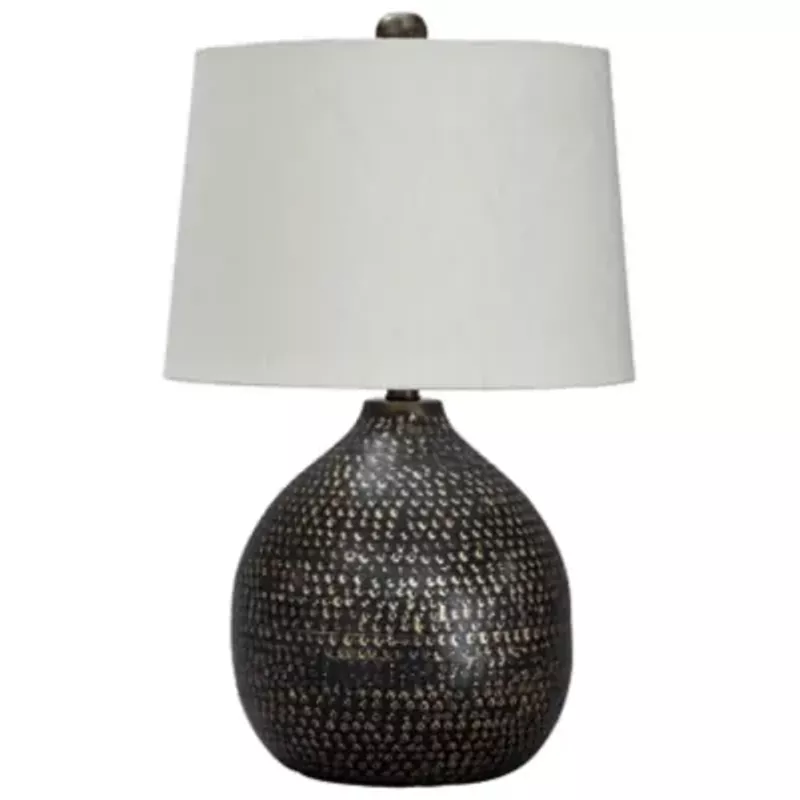 Black/Gold Finish Maire Metal Table Lamp (1/CN)