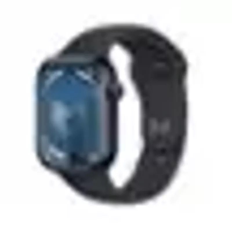 Apple Watch Series 9 (GPS + Cellular) 45mm Midnight Aluminum Case with Midnight Sport Band - S/M - Midnight