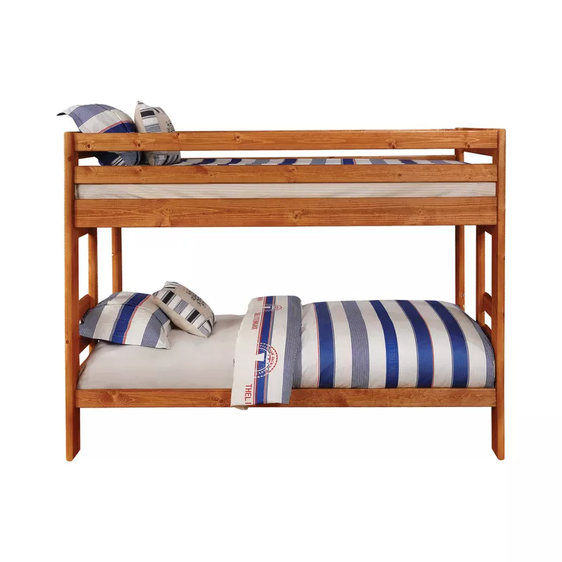 Wrangle Hill Twin over Twin Bunk Bed Amber Wash