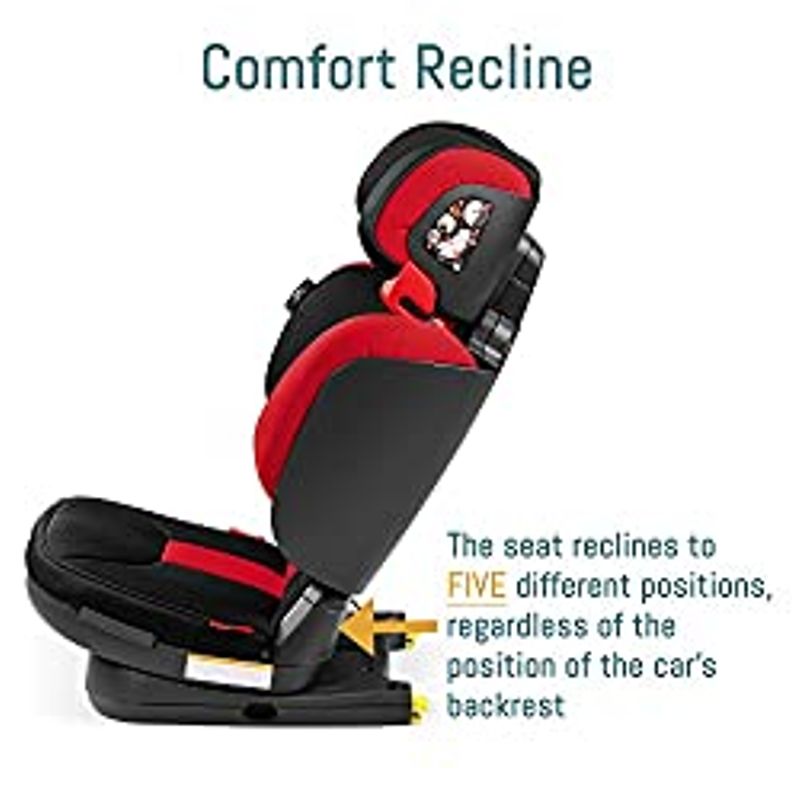 Viaggio Flex 120 - Booster Car Seat - for Children from 40 to 120 lbs - Made in Italy - Crystal Black (Black)