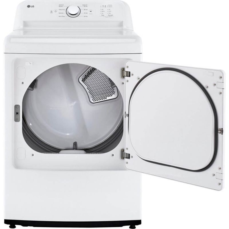 LG 7.3 Cu. Ft. White Front Load Smart Electric Dryer