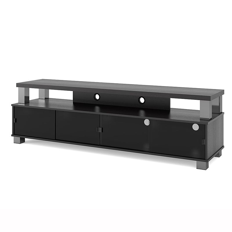 Alt View Zoom 13. CorLiving - Bromley Wooden TV Stand, for TVs up to 95" - Ravenwood Black