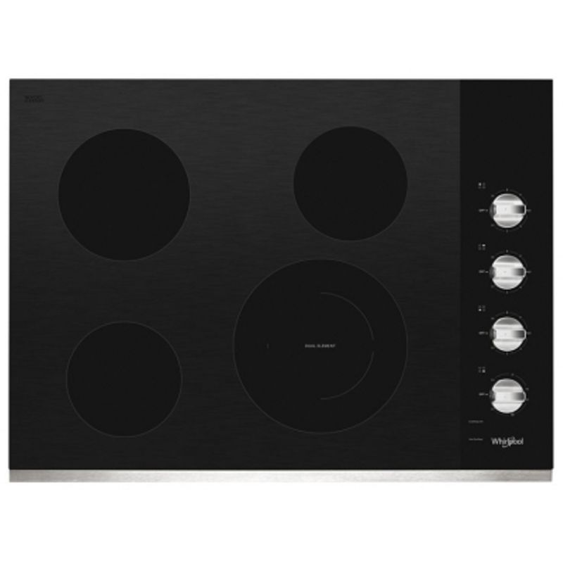 Whirlpool Ada 30" Stainless Steel Electric Ceramic Glass Cooktop With Dual Radiant Element
