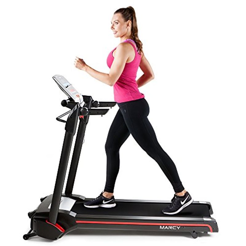 Marcy Easy Folding Motorized Treadmill / Pre Assembled Electric Running Machine JX-651BW