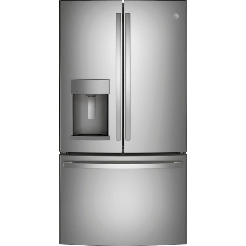 Front Zoom. GE - 27.7 Cu. Ft. French Door Refrigerator - Stainless steel