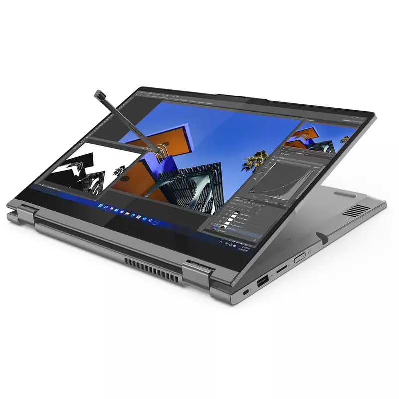 Lenovo ThinkBook 14s Yoga G3 IRU 14" Full HD 2-In-1 Touchscreen Notebook Computer, Intel Core i5-1335U 1.3GHz, 16GB RAM, 512GB SSD, Windows 11 Pro, Mineral Gray