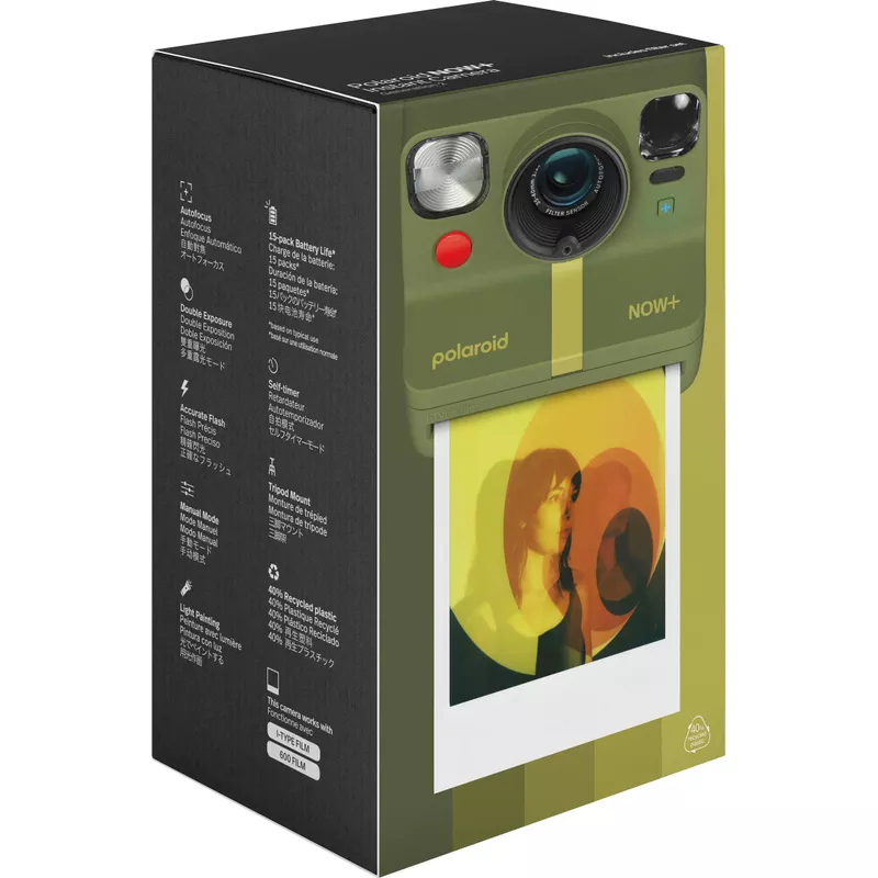 Polaroid - Now+ Instant Film Camera Generation 2 - Forest Green