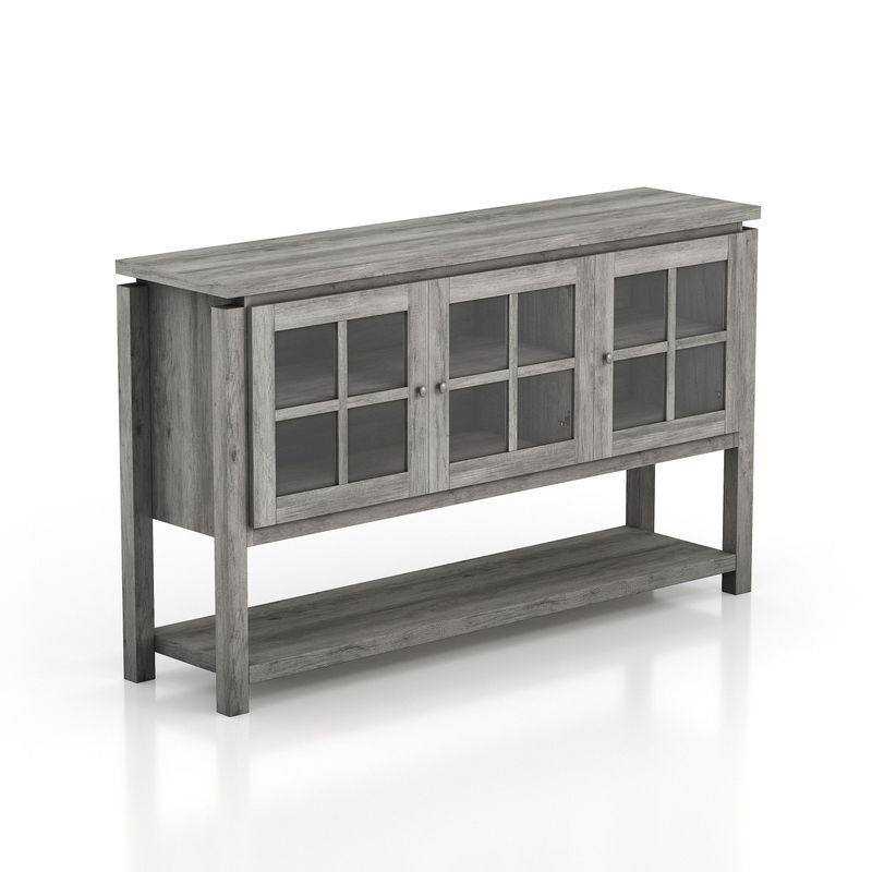 Furniture of America Wilbur Contemporary Buffet Table - Grey