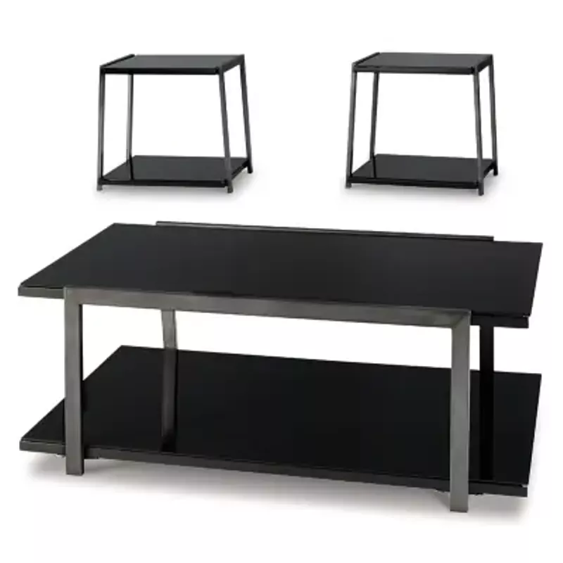 Black Rollynx Occasional Table Set (3/CN)