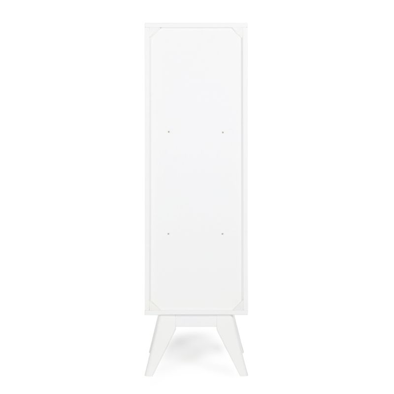 WYNDENHALL Tierney 55.9 inch H x 15.75 inch W Bath Storage Tower in Pure White - Pure White