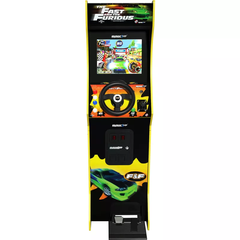 Arcade1Up - The Fast & The Furious Deluxe Arcade Game - Black