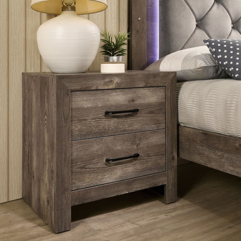 Furniture of America Ashland Rustic Natural Tone 2-drawer Nightstand - Natural Tone