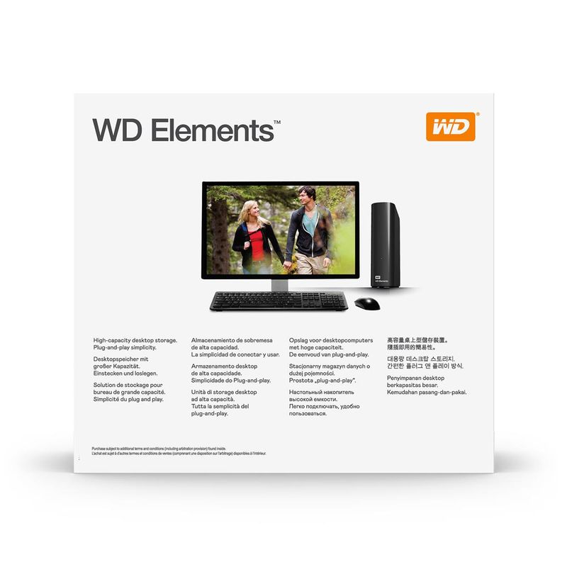 WD Elements 20TB USB 3.0 Desktop External Hard Drive