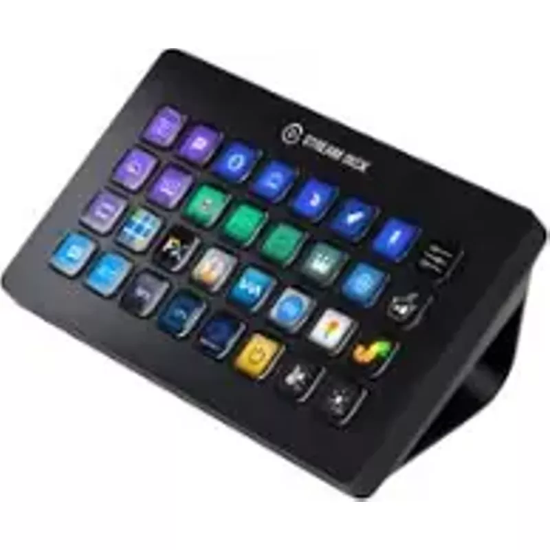 Elgato - Stream Deck XL Wired Keypad with Back Lighting - Black