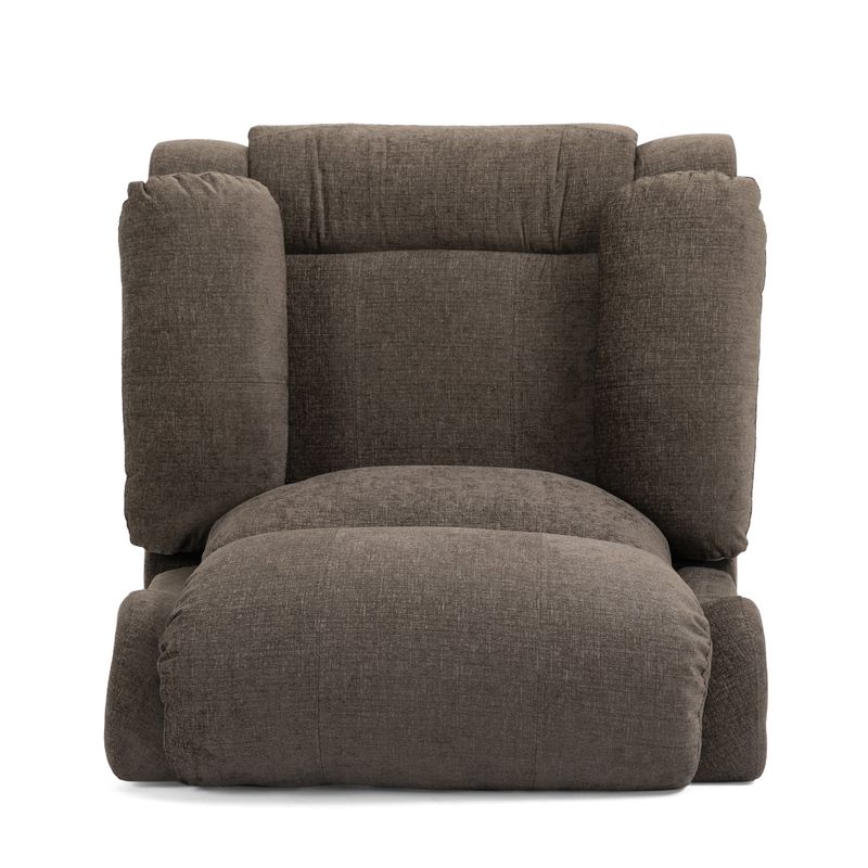 Porterdale Indoor  Pillow Tufted Massage Recliner by Christopher Knight Home - Black + Charcoal