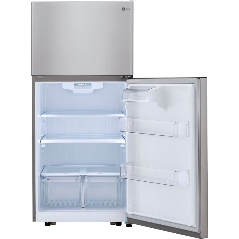 LG 20-Cu. Ft. Refrigerator with Top-Mount Freezer, Stainless Steel