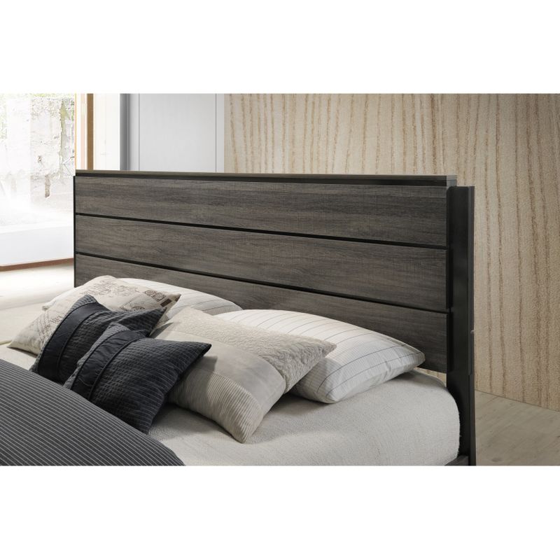 Carbon Loft Lippmann Antique Grey Finish Wood Queen-size Bedroom Set - Queen