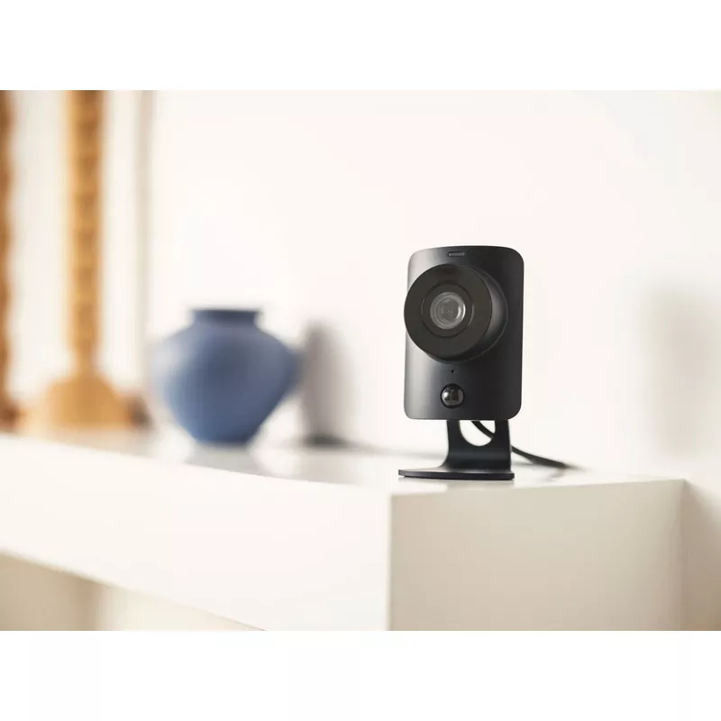 SimpliSafe - SimpliCam Wired Indoor 1080p HD Security Camera - black