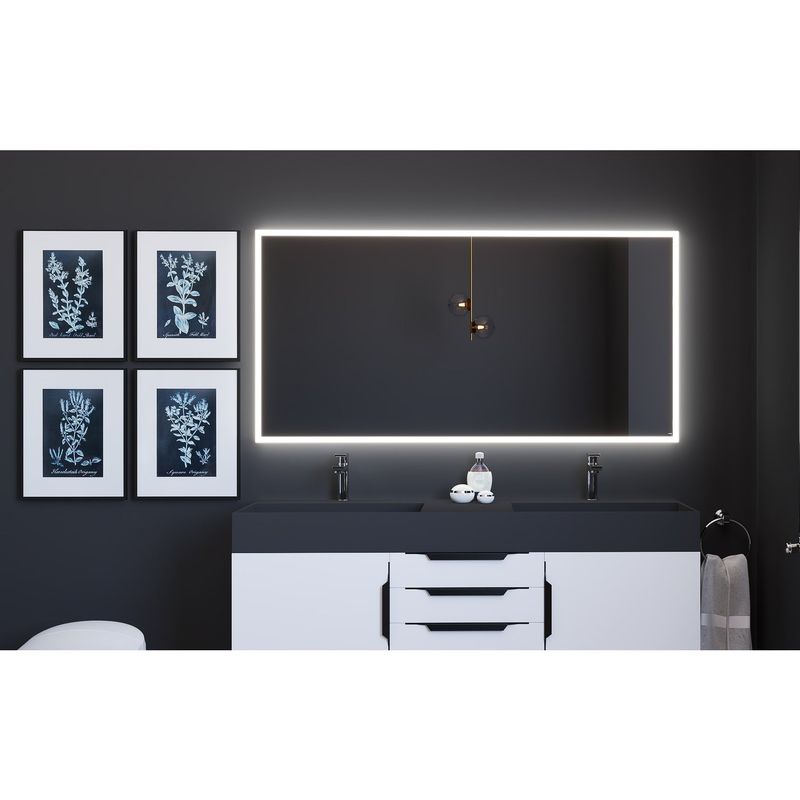 Smart Lisa Voice Activated LED Decorative Bedroom and Vanity Mirror - 24" x 30"