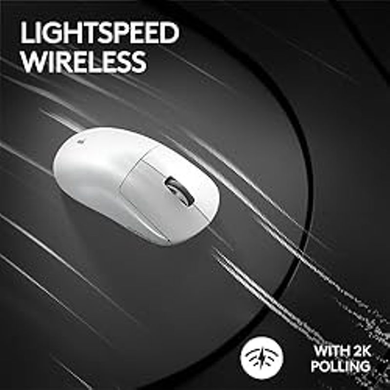Logitech G PRO X Superlight 2 Lightspeed Wireless Gaming Mouse, Lightweight, LIGHTFORCE Hybrid Switches, Hero 2 Sensor, 32,000 DPI, 5...