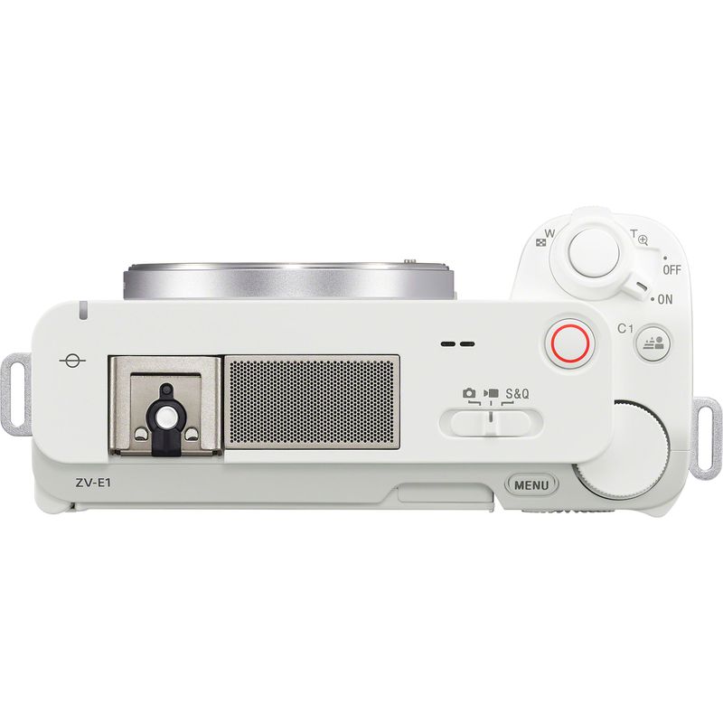 Top Zoom. Sony - Alpha ZV-E1 Full-frame Vlog Mirrorless Lens Camera (Body Only) - White
