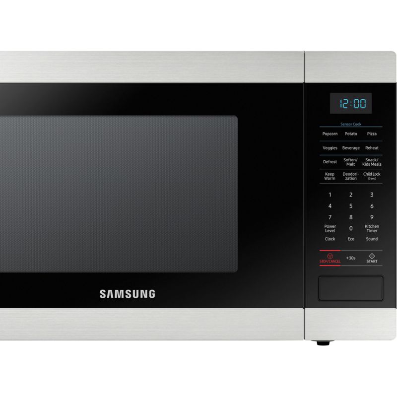 Alt View Zoom 14. Samsung - 1.9 Cu. Ft. Countertop Microwave with Sensor Cook - Stainless steel