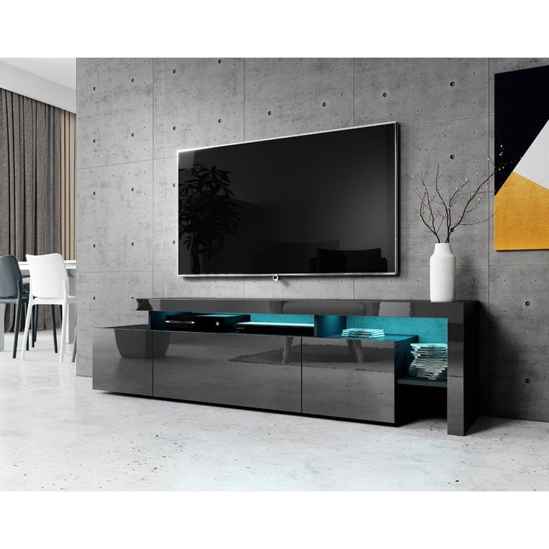 Indisio Modern 73" TV Stand - Gray