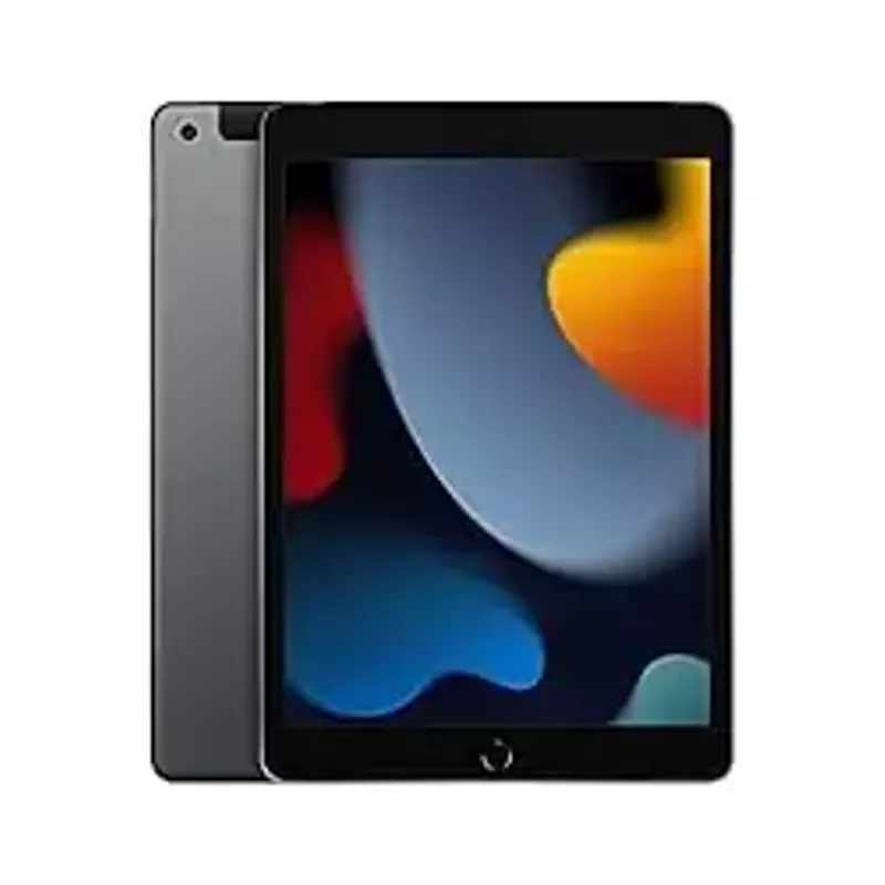 Apple - 10.2-Inch iPad (9th Generation) with Wi-Fi + Cellular - 256GB - Space Gray (Unlocked)