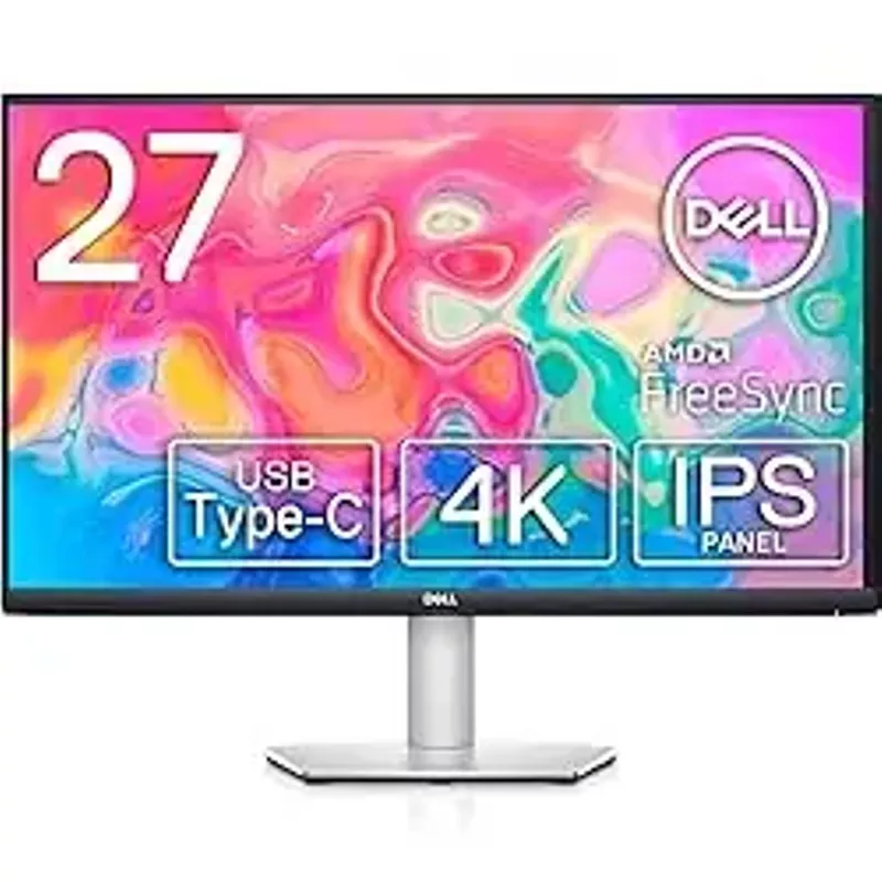 Dell - S2722QC 27.0" 4K IPS LED UHD - AMD FreeSync - VESA - Monitor (USB-C, HDMI) - Platinum Silver