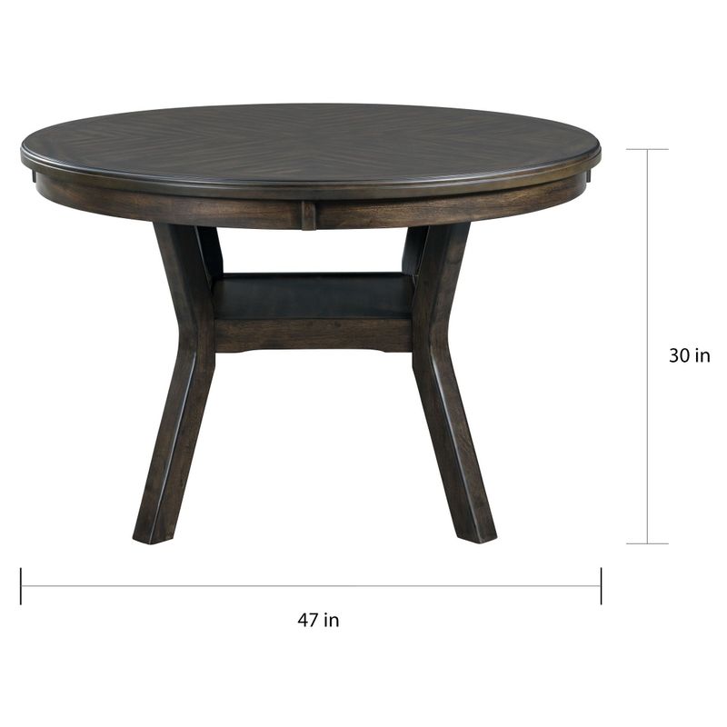 The Gray Barn Bungalow Standard Height 5-piece Dining Set - Dark Walnut - Walnut Finish - Wood/Fabric