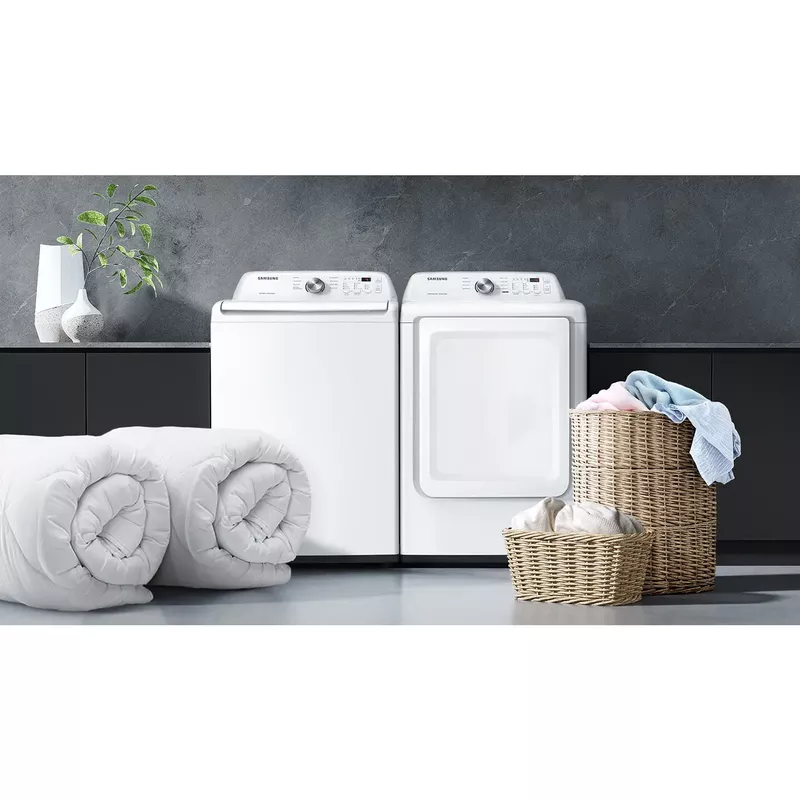 Samsung 4.4-Cu. Ft. Top Load Washer with ActiveWave Agitator and Solf-Close Lid, White
