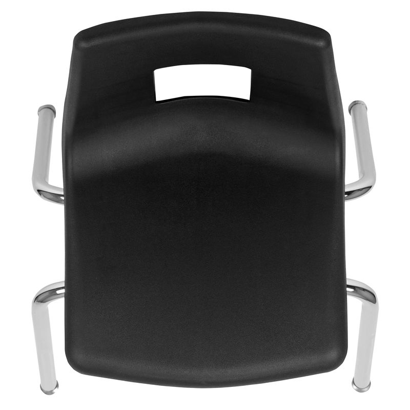 Advantage Student Stack School Chair - 16-inch - Black