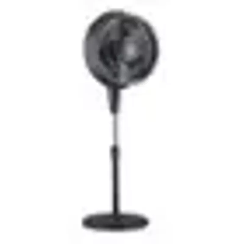 NewAir - Outdoor Misting Fan and Pedestal Fan, Cools 500 sq. ft. with 3 Fan Speeds and Wide-Angle Oscillation - Black