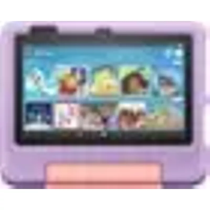 Amazon - Fire 7 Kids Ages 3-7 (2022) 7" tablet with Wi-Fi 16 GB - Purple