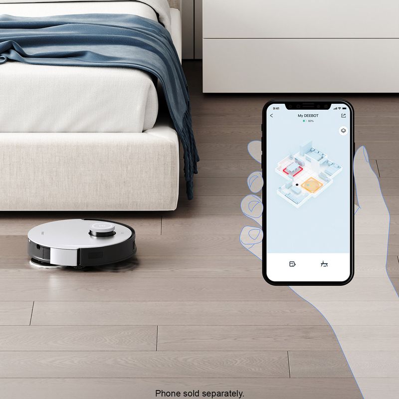 Alt View Zoom 18. ECOVACS Robotics - DEEBOT X1 OMNI Robot Vacuum & Mop with Auto Empty and Refill, Laser Mapping, AI Object Recognition and 
