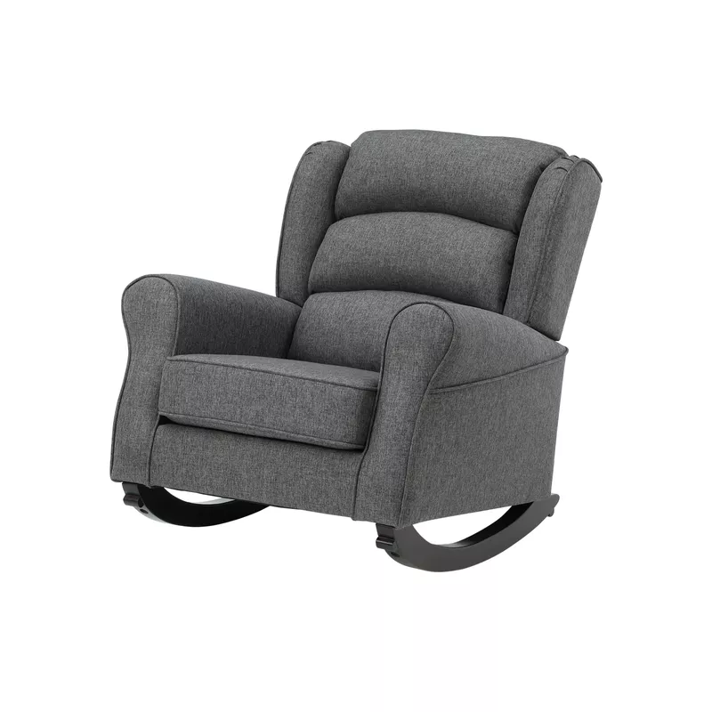 ACME Fabien Rocking Chair, Gray Fabric