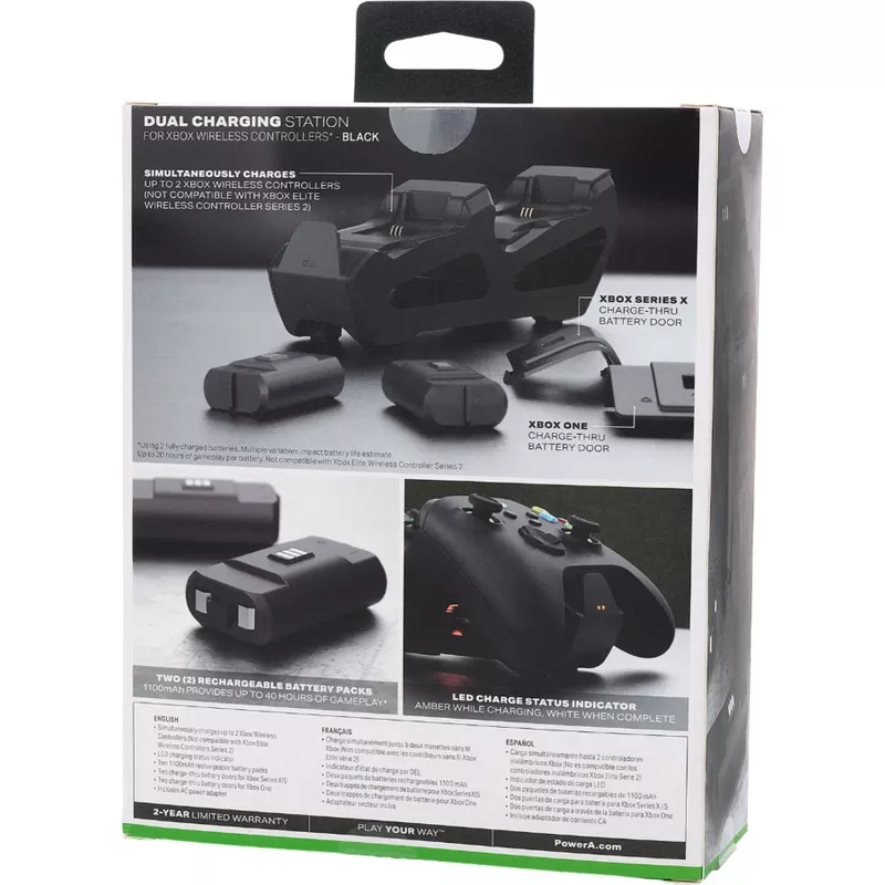 PowerA - Dual Charging Station for Xbox Series X, S - Black