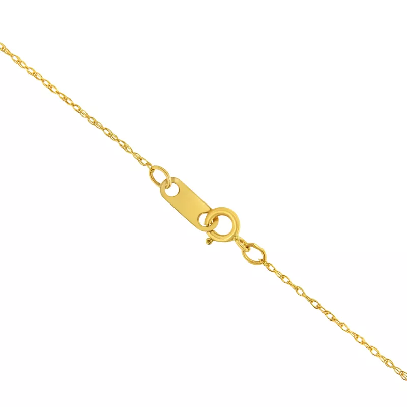 Solid 10k Gold 0.5MM Rope Chain Necklace Unisex Chain Choice of Metal Color and Size