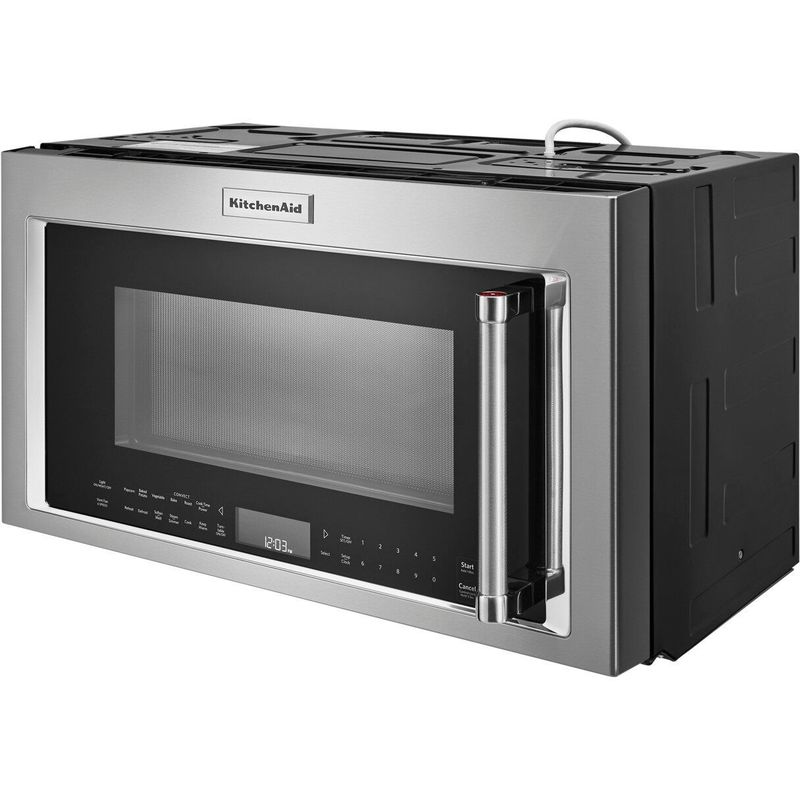 Alt View Zoom 13. KitchenAid - 1.9 Cu. Ft. Convection Over-the-Range Microwave with Sensor Cooking - Stainless steel