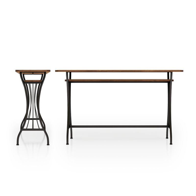 DH BASIC Contemporary 60" Counter Height Table by Denhour - Toasted Barn Wood