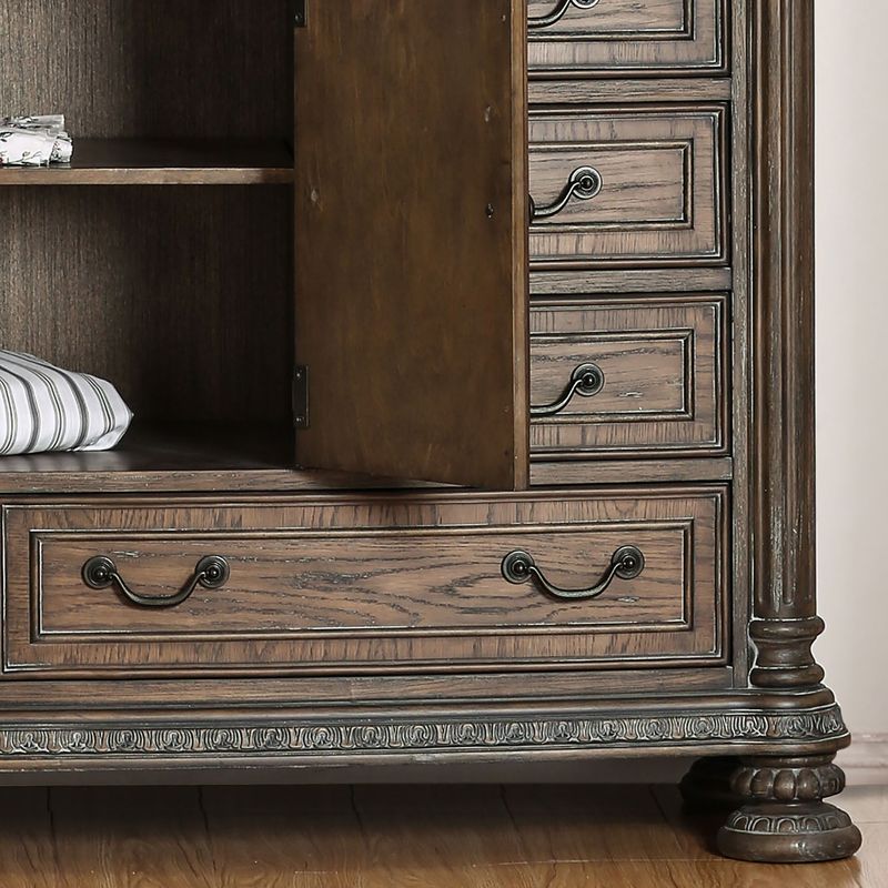 Furniture of America Brez Rustic Natural Double-Door Dresser - Rustic Natural
