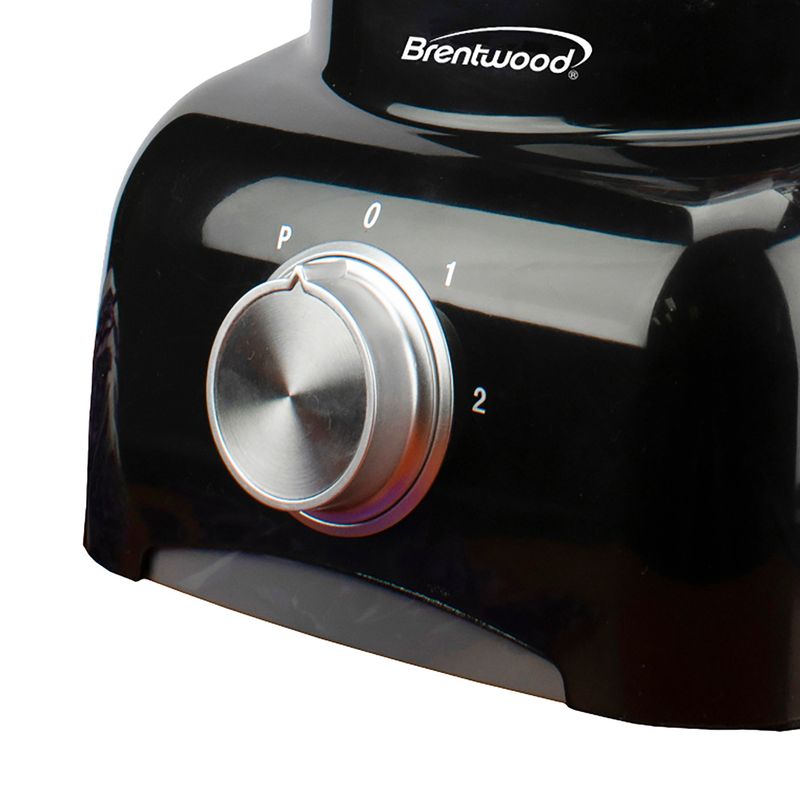 Brentwood 5 Cup Food Processor in Black - Black