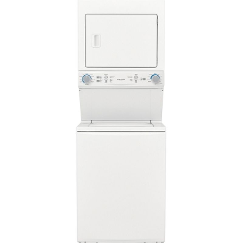 Frigidaire 27" White Stacked Washer And Gas Dryer Laundry Center