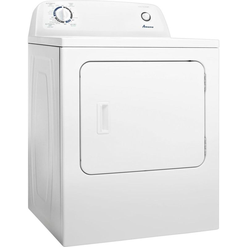 Angle Zoom. Amana - 6.5 Cu. Ft. Gas Dryer with Automatic Dryness Control - White