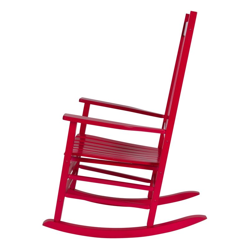 Porch & Den Steeplechase Genuine Hardwood Porch Rocker Chair - Green
