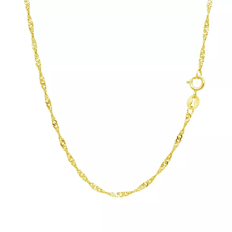 10k Yellow Gold Singapore Chain 1.5mm (24 Inch)